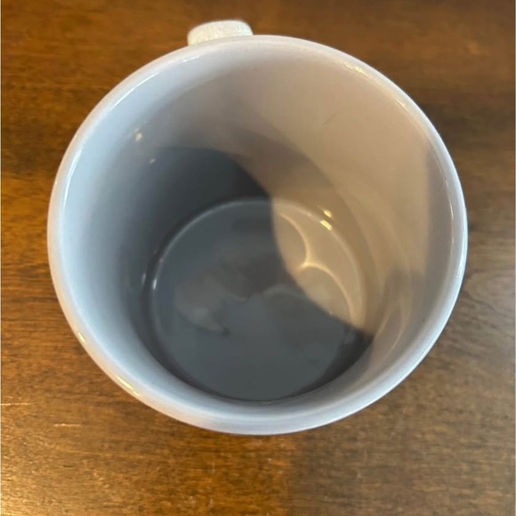 Large Meritage Iridescent Blue/ Lavender Gray 20 ounce Drip Glaze Mug No Flaws. - Picture 5 of 8